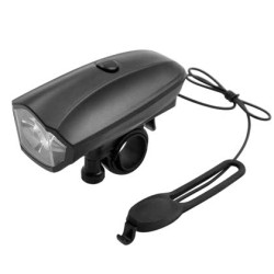 BICYCLE HORN WITH ONE SUPER BRIGHT WHITE LED(BATTERY)