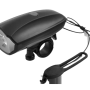 BICYCLE HORN WITH ONE SUPER BRIGHT WHITE LED(USB RECHARGEABLE)