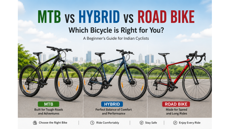 How to Choose Your First Bicycle in India: MTB, Hybrid, or Road Bike?